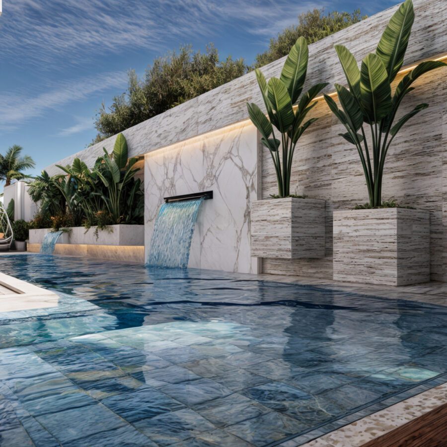 Contemporary Villa with Pool and Garden